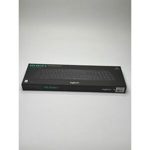 Logitech MX Keys S Wireless Illuminated Keyboard Black 920-011406 Used mint